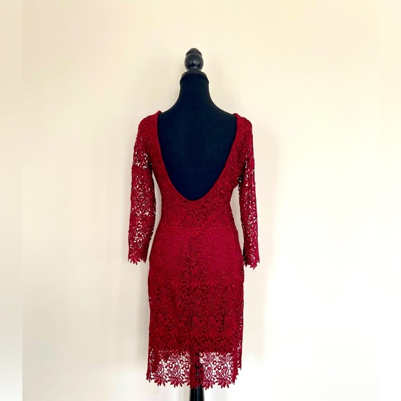 Akita Red Lace Dress - Picture 2 of 3